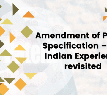 Amendment of Patent Specification