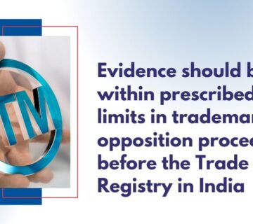 Trademark opposition evidence deadlines at Trade Mark Registry India – RK Dewan & Co.